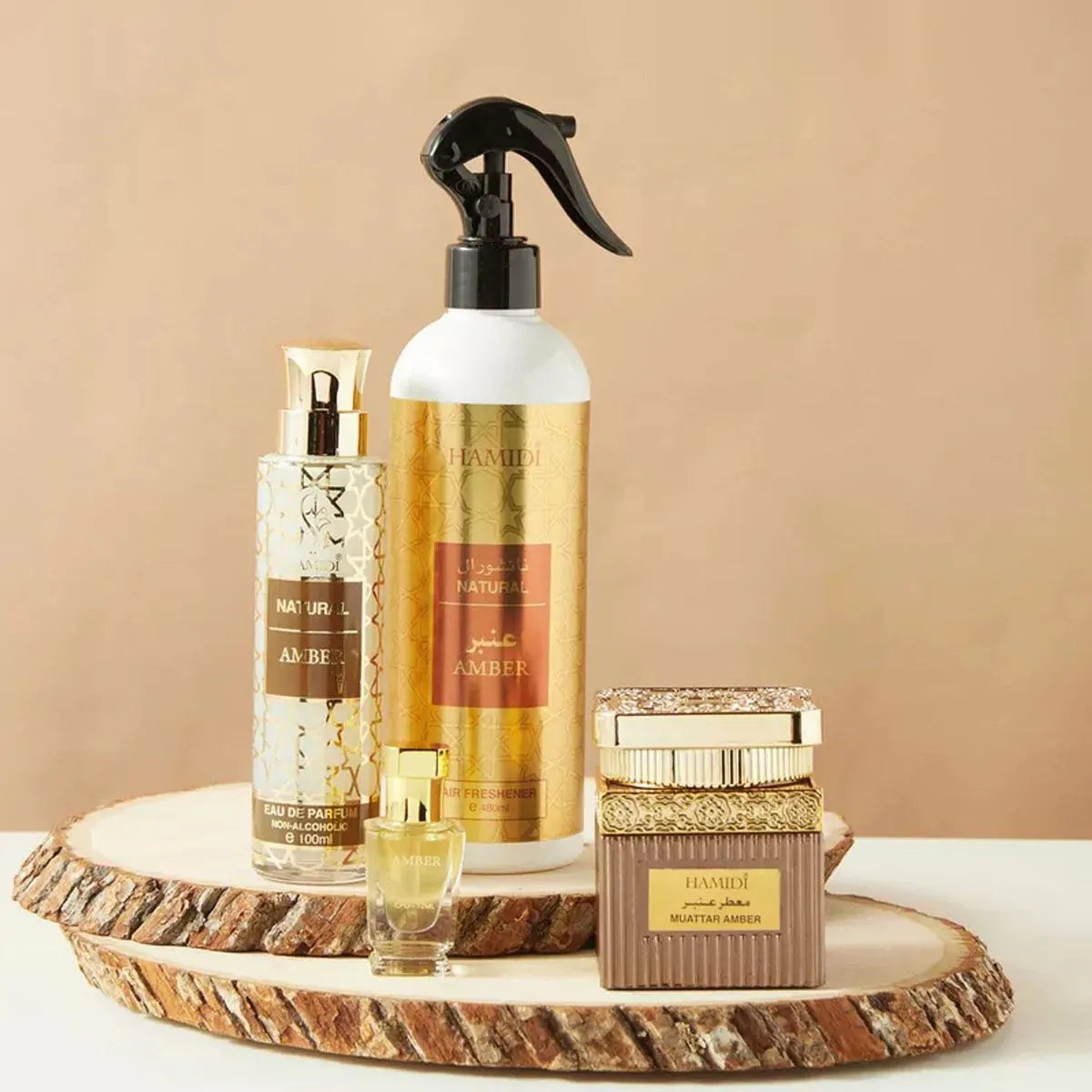Hamidi Natural 4pc Amber Gift Set