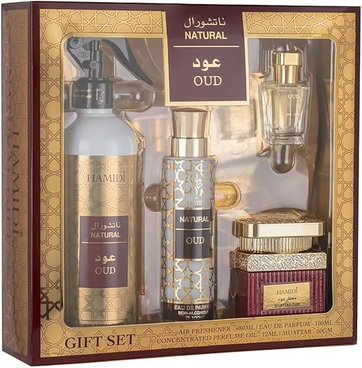Hamidi Natural 4pc Oud Gift Set