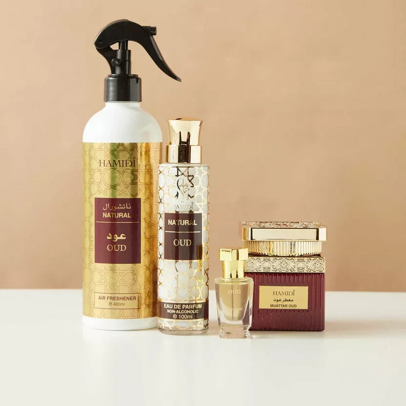 Hamidi Natural 4pc Oud Gift Set